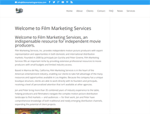 Tablet Screenshot of filmmarketingservices.com